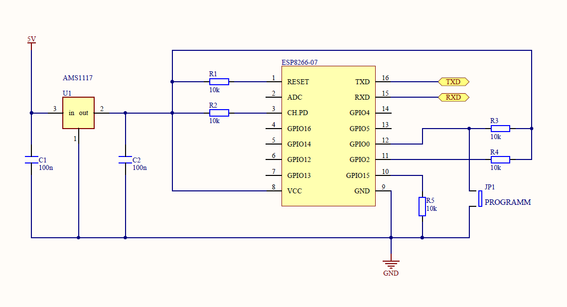 esp8266 schematic